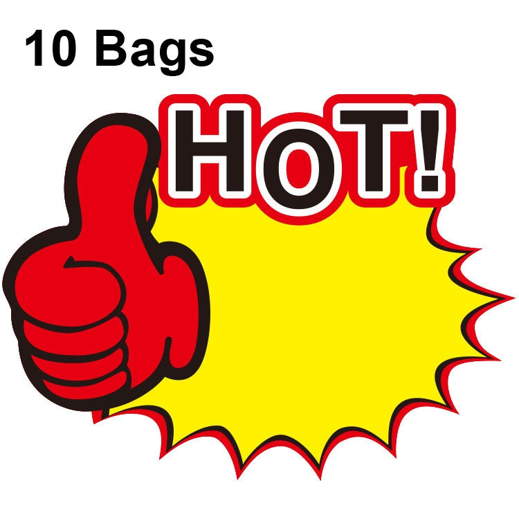 10 bags 9x7cm Explosion Sticker Product Price Tag Supermarket Price Label