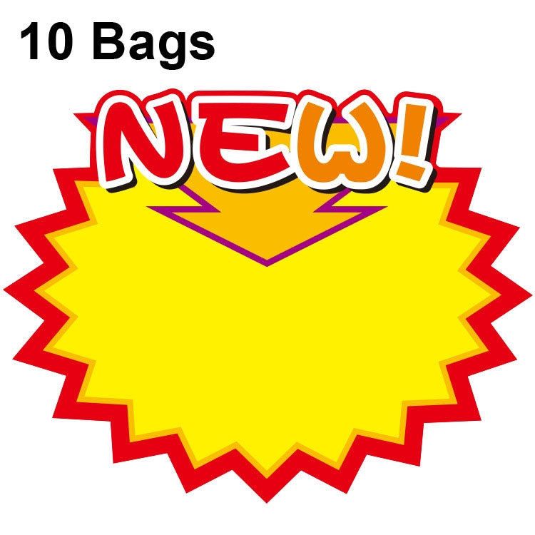 10 bags 9x7cm Explosion Sticker Product Price Tag Supermarket Price Label