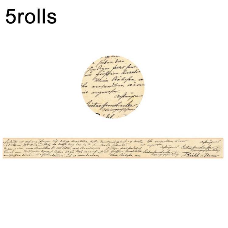 Retro Washi Tape for Journal Scrapbooking Diary Planners, Color: Newspaper Material