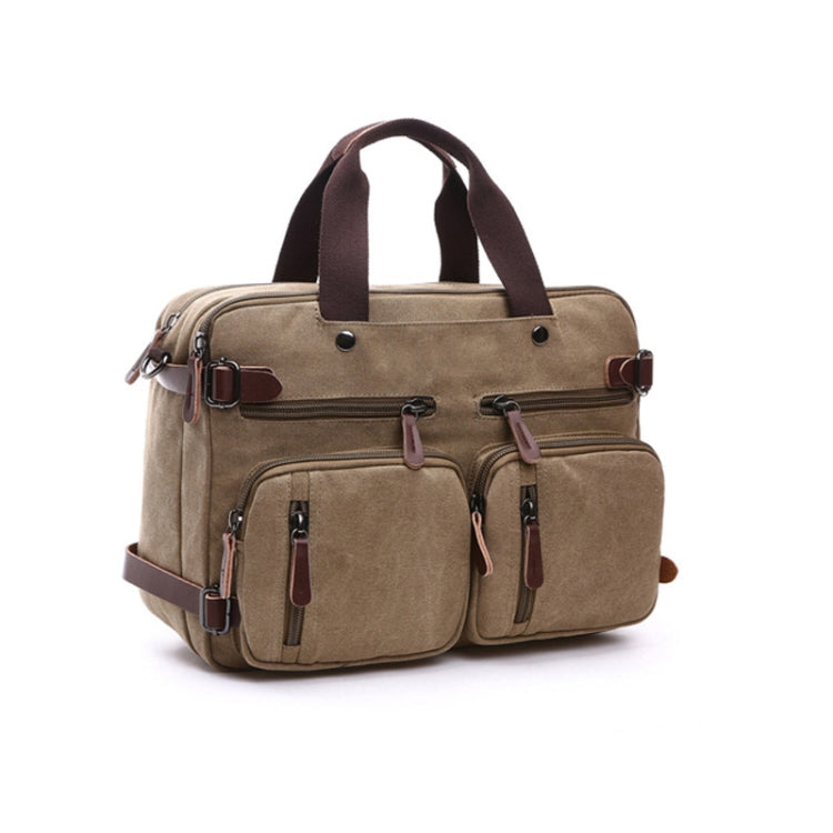 Casual Canvas Three-Purpose Business Briefcase Computer Bag