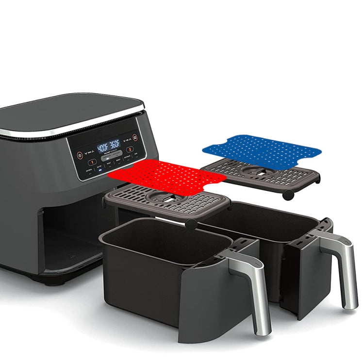 For NINJA DZ201 DZ401 Air Fryers 2pcs Silicone Pad Rectangular Liner