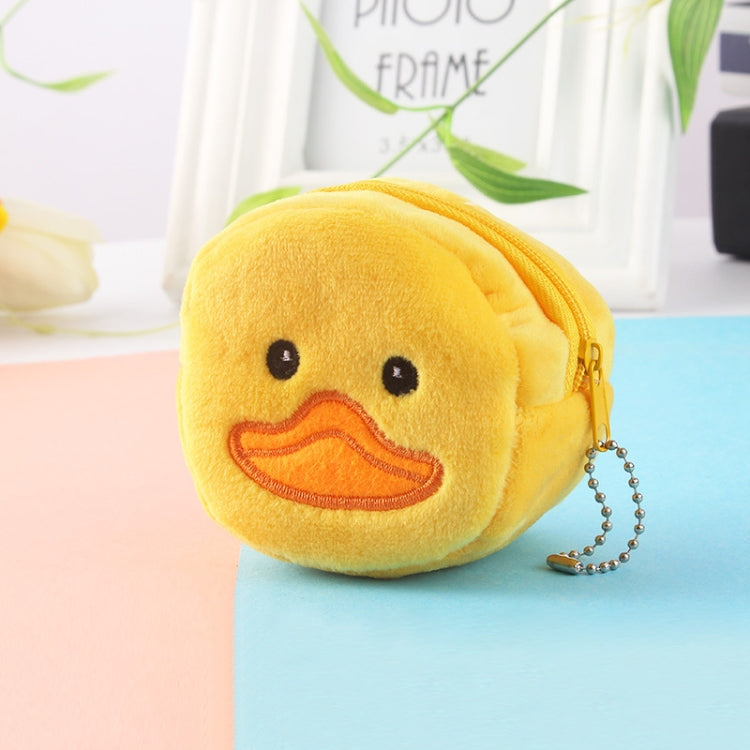 2pcs Children Cartoon Plush Three-dimensional Key Coin Purse