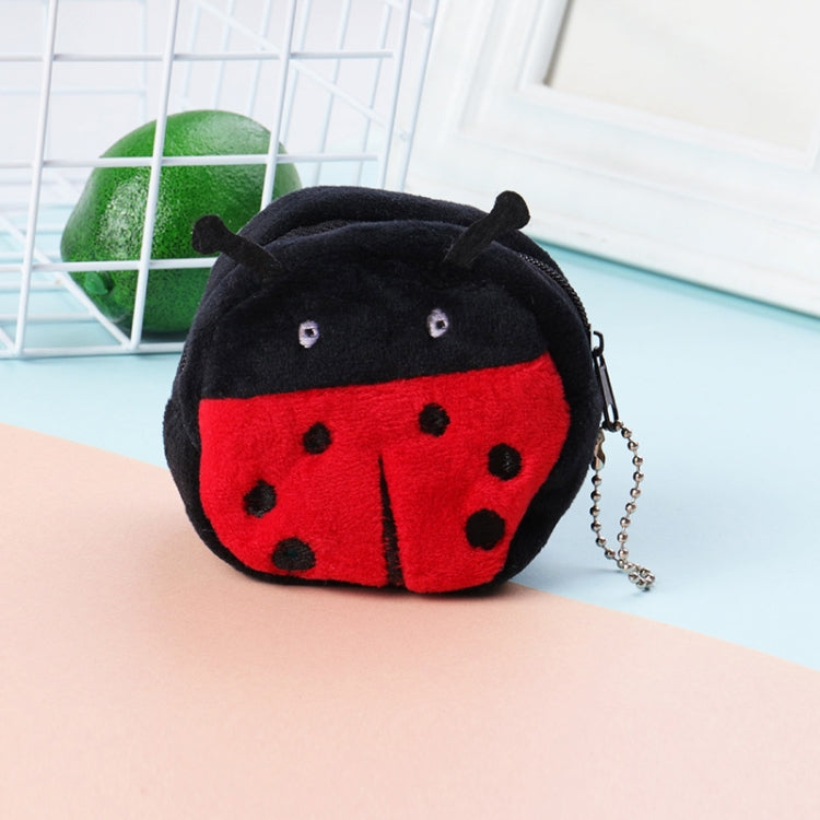 2pcs Children Cartoon Plush Three-dimensional Key Coin Purse