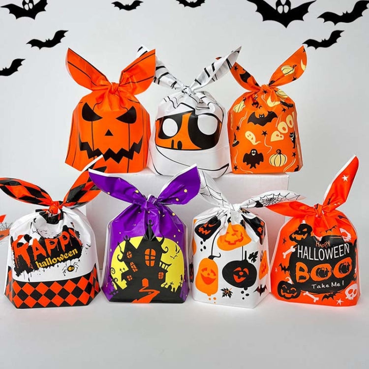 50pcs /Pack Halloween Packaging Bags Candy Snacks Treat Bags