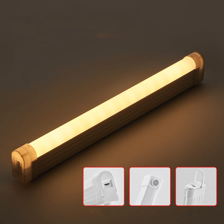 32cm Handheld Light Stick Three-color Changing Light USB Rechargeable Emergency Light Tube Fill Light