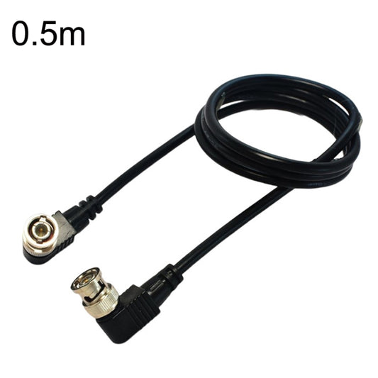 BNC Male to Male Elbow Audio and Video Cable Coaxial Cable, Length: