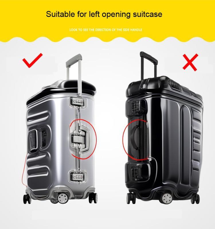 Rimless Transparent Waterproof PVC Trolley Suitcase Cover Dustproof Protective Cover