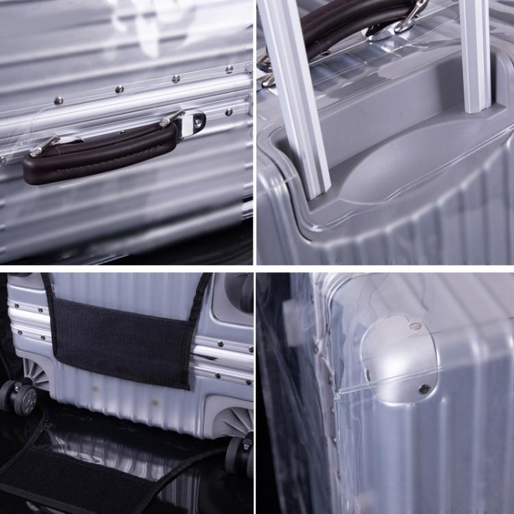 Rimless Transparent Waterproof PVC Trolley Suitcase Cover Dustproof Protective Cover