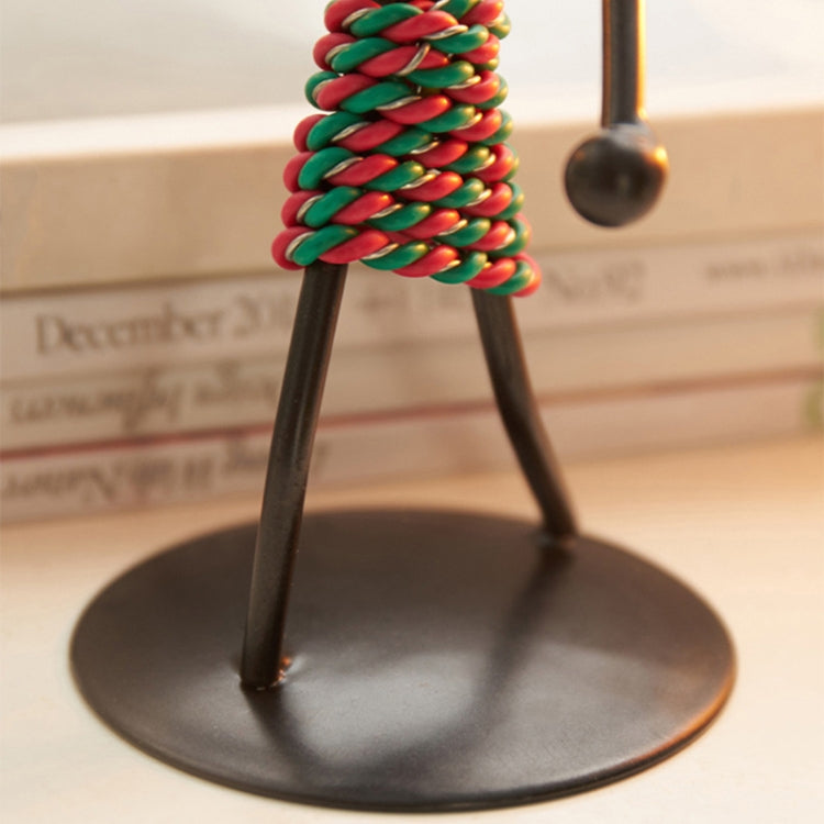 Retro Wrought Iron Man-shaped Candlestick Ornament Restaurant Table Decoration Props