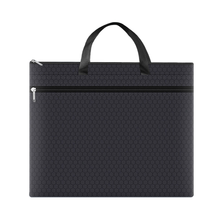 A3-8133 Large-capacity Handheld Zipper File Bag Oxford Cloth Waterproof Art Storage Bag