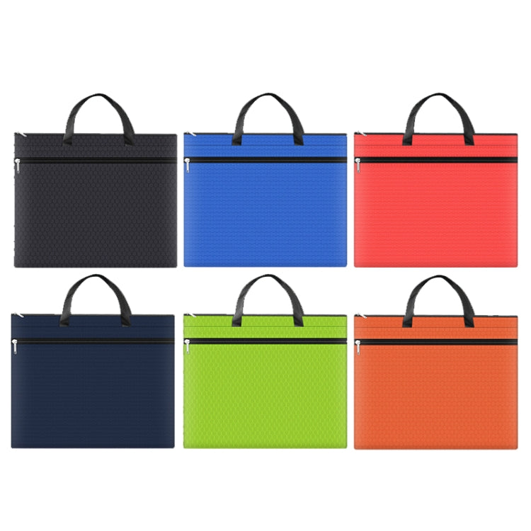 A3-8133 Large-capacity Handheld Zipper File Bag Oxford Cloth Waterproof Art Storage Bag