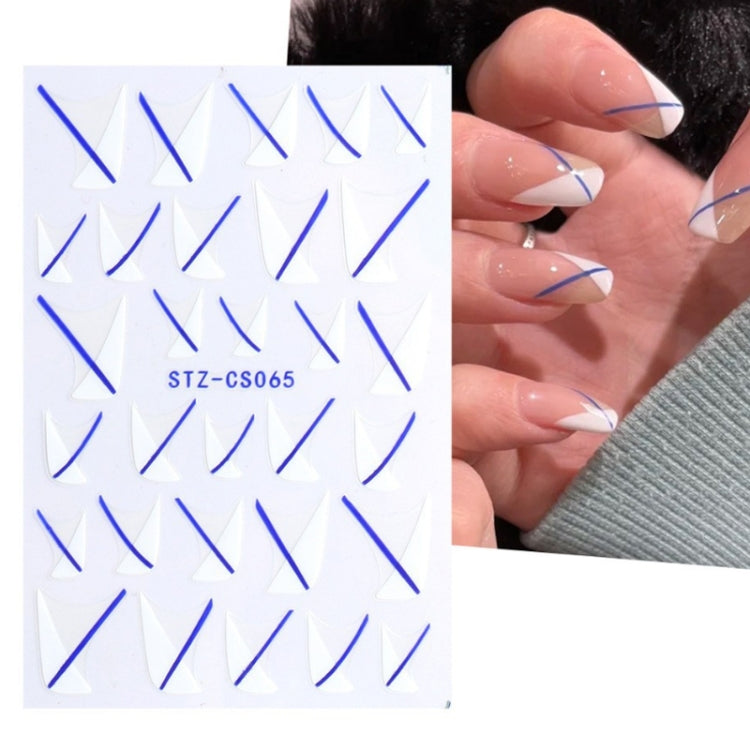 French Style Manicure Sticker Pop Stripe Line Nail Sticker