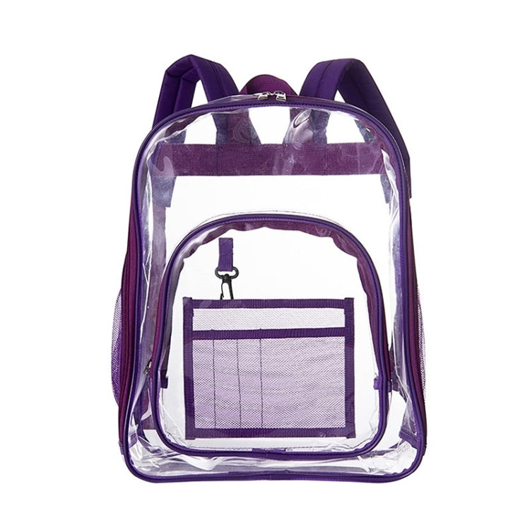 PVC Transparent Waterproof Backpack Student School Bag