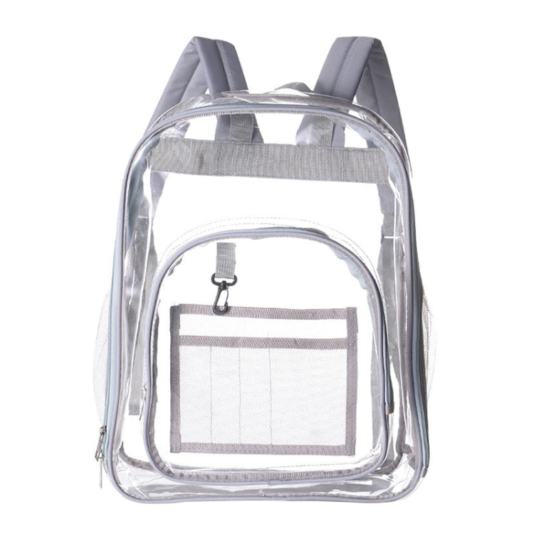 PVC Transparent Waterproof Backpack Student School Bag