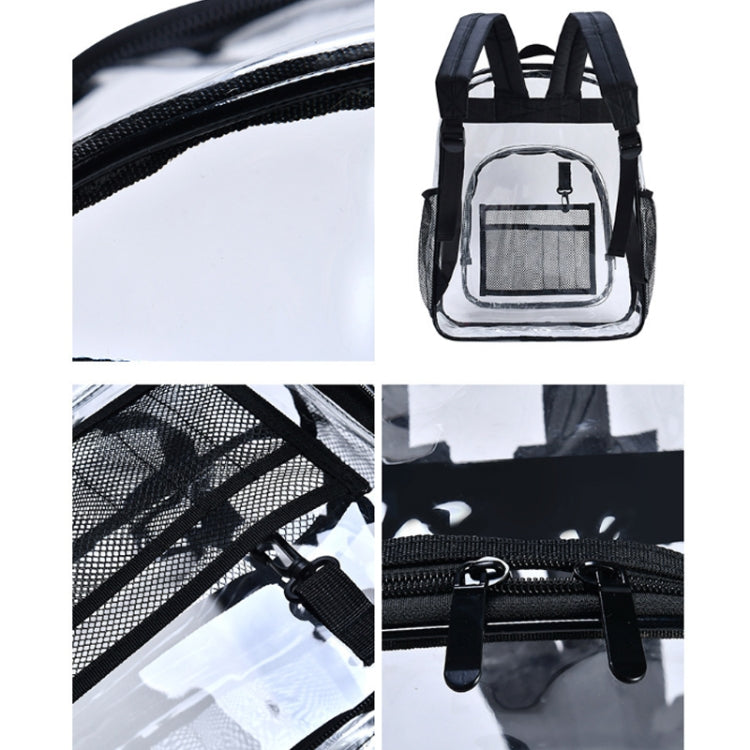 PVC Transparent Waterproof Backpack Student School Bag