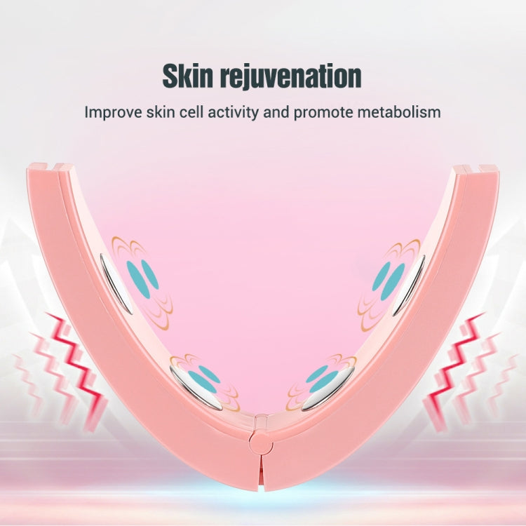 Microcurrent EMS Face Thinning Instrument Red Blue Light Skin Rejuvenation Beauty Instrument