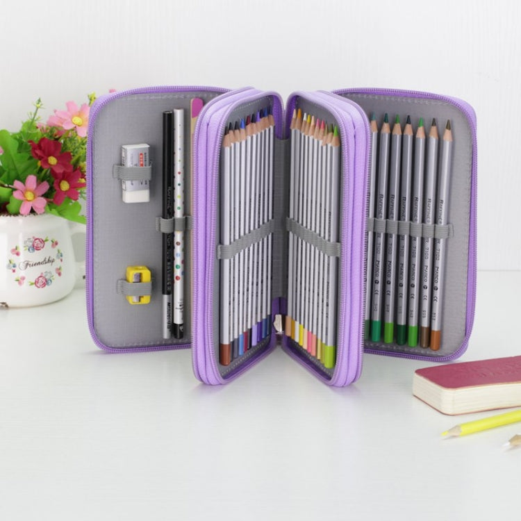 52 Holes 3 Layers Oxford School Pencil Case Large Pen Bag Box