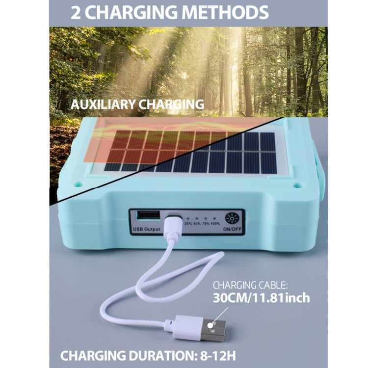 Solar Flood Light Portable Flashlight Emergency Work Light