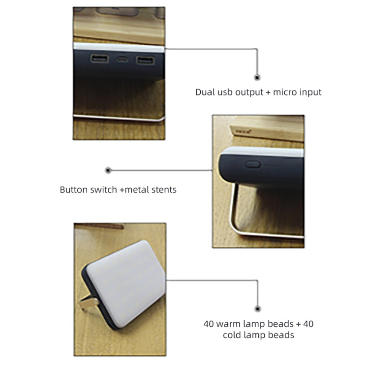 Outdoor Camping LED Light Waterproof USB Rechargeable Lighting