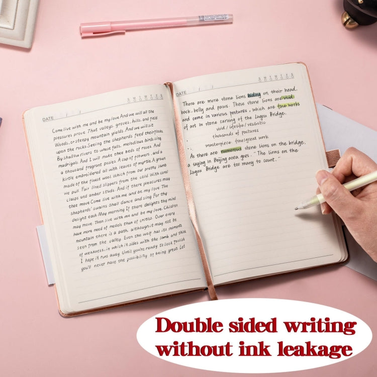 A6 PU Leather Notebook Business Notepad 96 Sheets Inner Pages