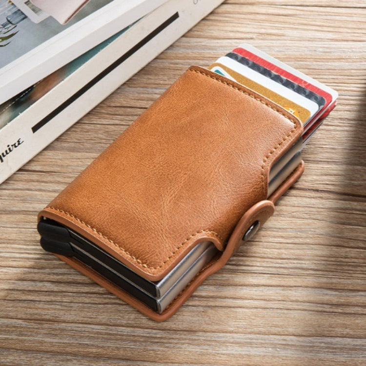 Automatic Pop-up Card Holder Metal Card Box RFID Credit Card Bank Card Box Wallet