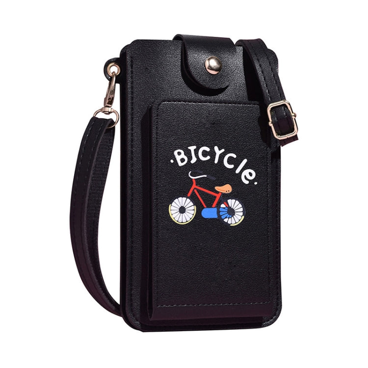 Ladies Mobile Phone Bag One Shoulder Messenger Mini Bag Printed Long Card Holder Wallet