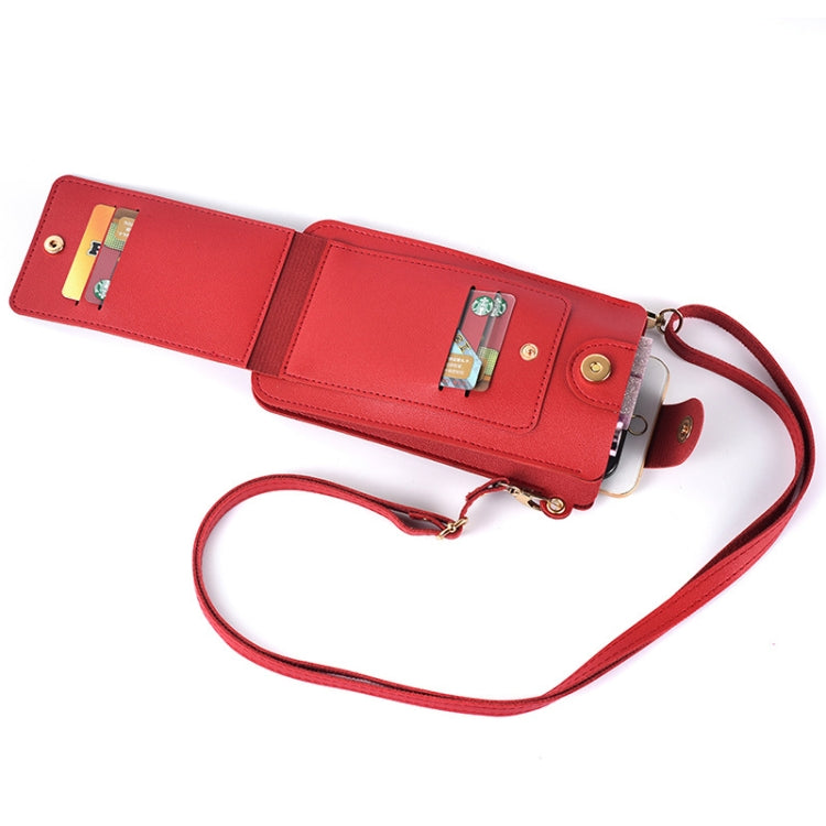 Ladies Mobile Phone Bag One Shoulder Messenger Mini Bag Printed Long Card Holder Wallet