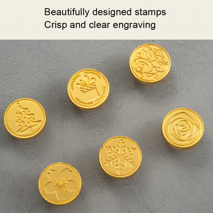 Gift Box Fire Paint Stamp Set Retro Handbook Material Accessories DIY Book Material