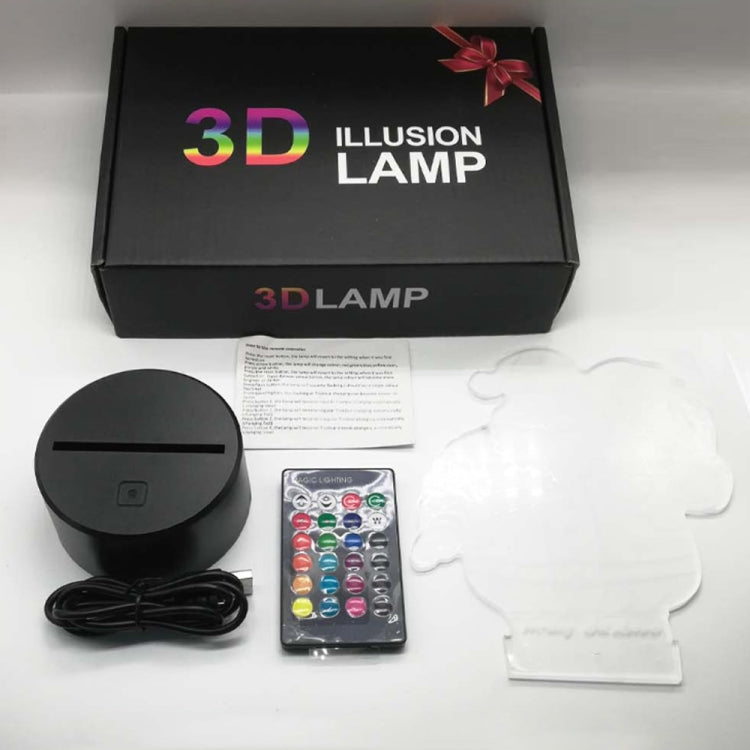 3D Game Handle Three-dimensional Colorful LED Lights, Touch Black Base, Touch Crack Base, Touch Black Base+Remote Control, Touch Crack Base+Remote Control