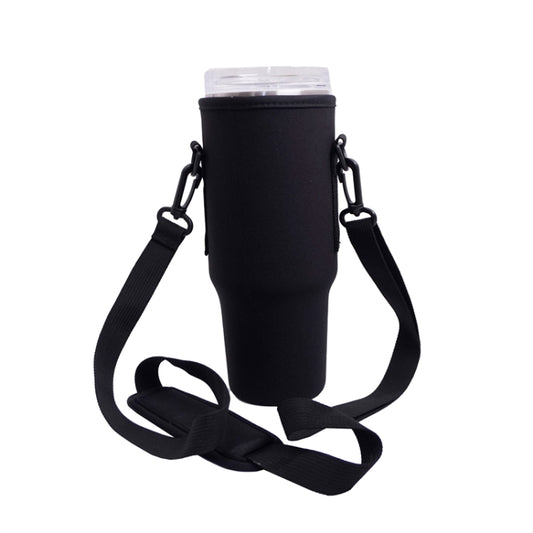 For 40oz Stanley Quencher Water Bottle Carrier Bag Sleeve With Adjustable Shoulder Strap