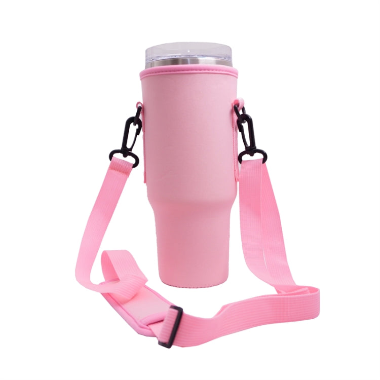 For 40oz Stanley Quencher Water Bottle Carrier Bag Sleeve With Adjustable Shoulder Strap
