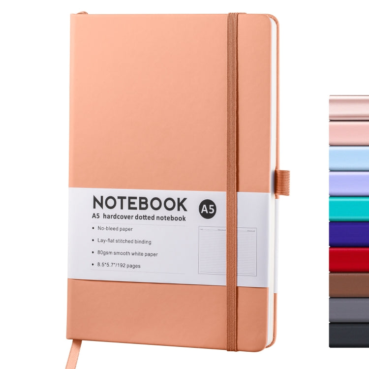A5 PU Leather Notebook Business Notepad 96 Sheets Inner Pages, A5