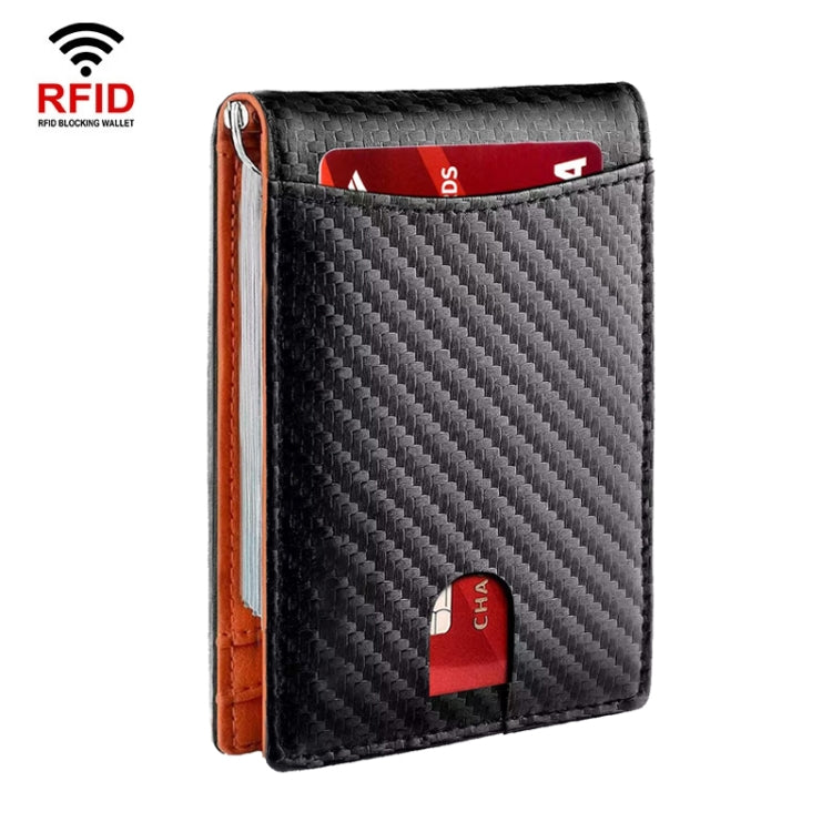 RFID Anti-Theft Brush Leather Multi Card Pocket Coin Wallet Credit Card Case