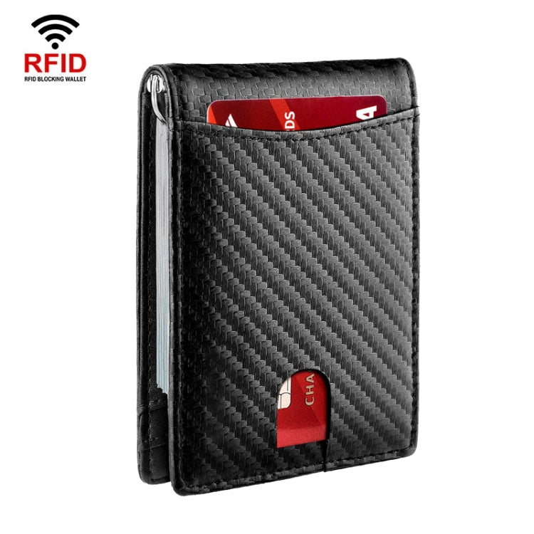 RFID Anti-Theft Brush Leather Multi Card Pocket Coin Wallet Credit Card Case