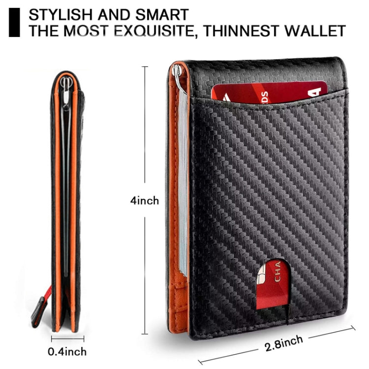RFID Anti-Theft Brush Leather Multi Card Pocket Coin Wallet Credit Card Case