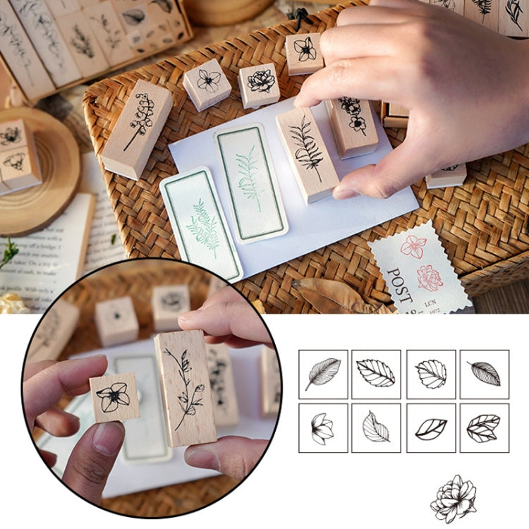 Handbook Seal Holly Wood Rubber Stamp Set