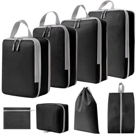8 In 1  Compression Packing Cubes Expandable Travel Bags Luggage Organizer, 8 In 1