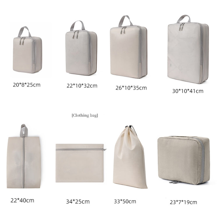 8 In 1  Compression Packing Cubes Expandable Travel Bags Luggage Organizer, 8 In 1