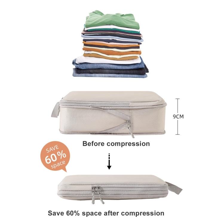 8 In 1  Compression Packing Cubes Expandable Travel Bags Luggage Organizer, 8 In 1