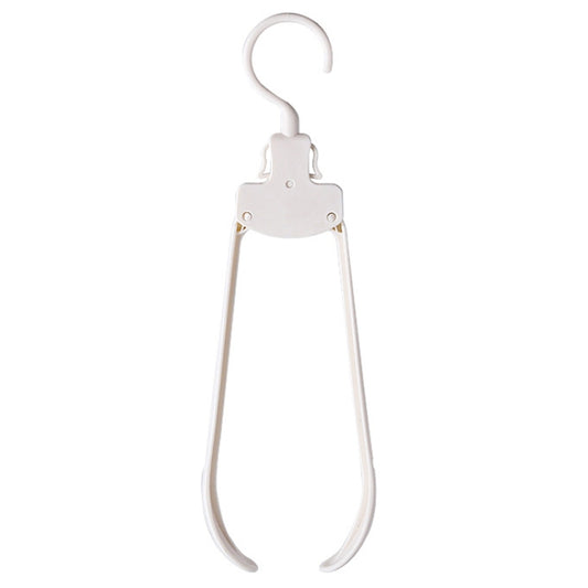 Plastic Travel Folding Hanger Portable Clothes Wide Shoulder Traceless Drying Rack