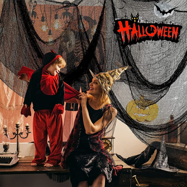 76 x 183cm Halloween Gauze Roving Polyester Cotton Haunted House DIY Decorative Gauze