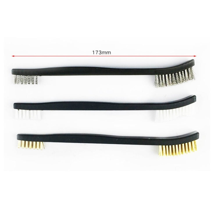 Double-end Steel Wire Pipe Brush Scratch Brush for Detailing Cleaning Welding Slag and Rust