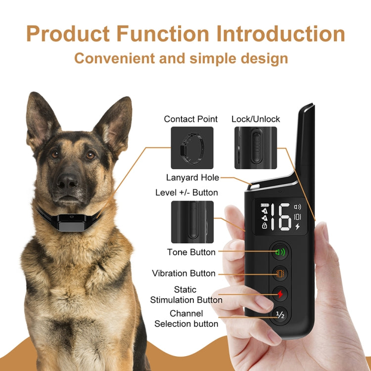 Pet Wrap-around Electric Shock Column Powerful Electronic Training Collar