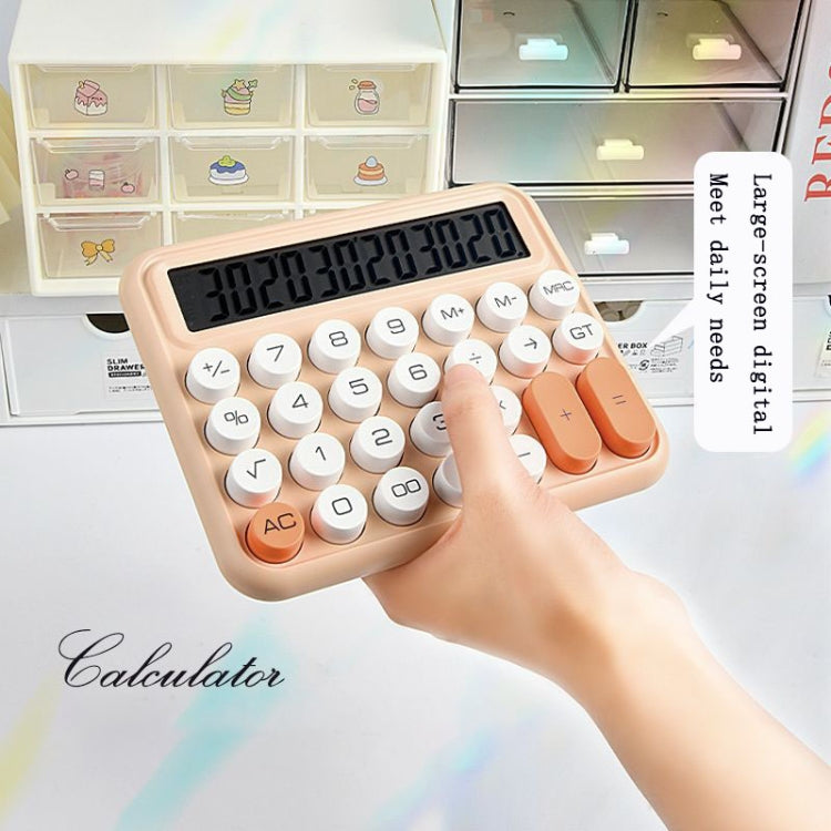 12-digit Mechanical Keyboard Calculator Cute Big Buttons Calculator