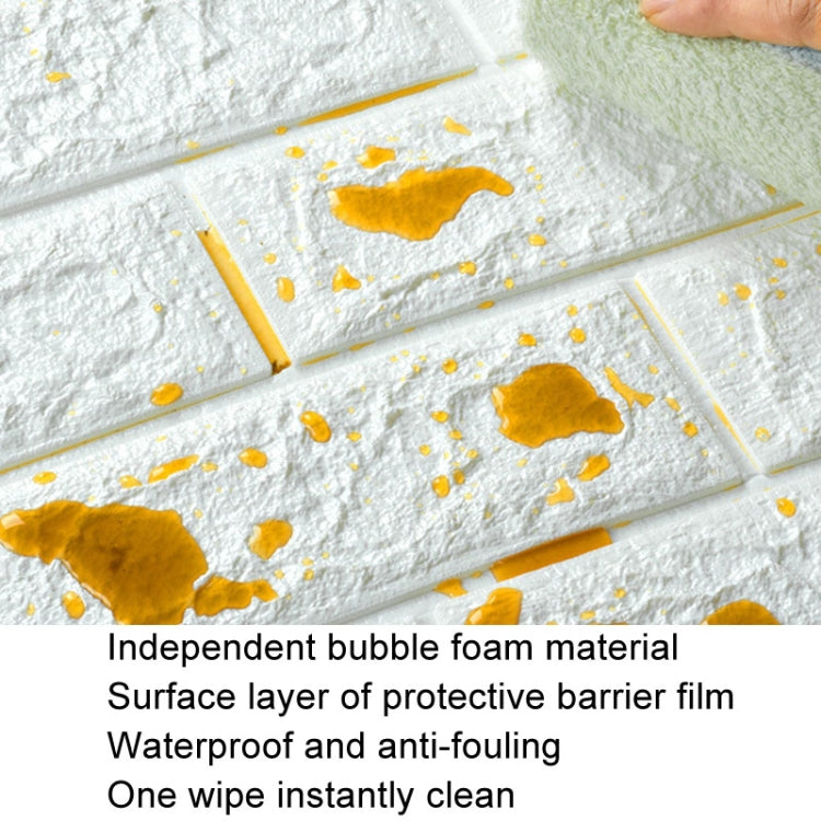 35x38.5cm 3D Self-Stick Wallpaper Soft Wrapping Waterproof Wall Sticker