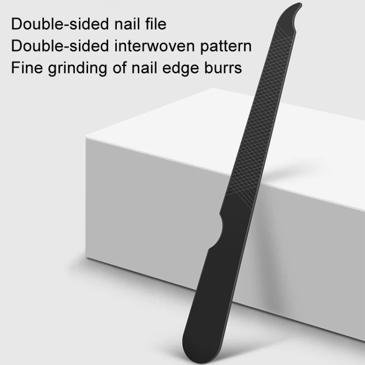 6pcs /Set Portable Nail Clipper Kit Household Nail Clipper Pedicure Tools, Dark Green, Black