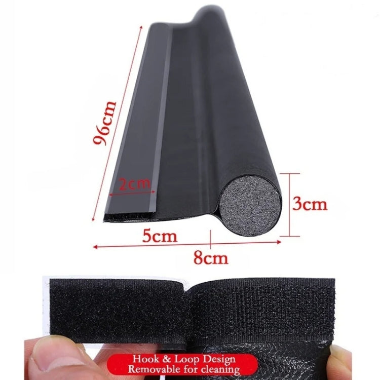 Door Bottom Seal Strip Door Seam Soundproof Windproof Sticker Door Foot Down Gap Self-Adhesive Blocking Strip, Unilateral Brown, Unilateral Black, Unilateral Gray