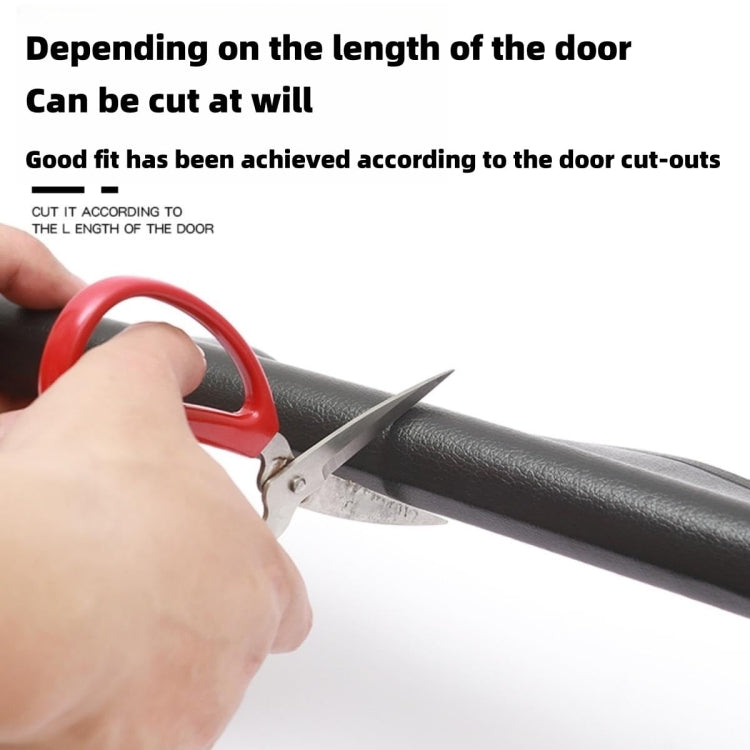 Door Bottom Seal Strip Door Seam Soundproof Windproof Sticker Door Foot Down Gap Self-Adhesive Blocking Strip, Unilateral Brown, Unilateral Black, Unilateral Gray