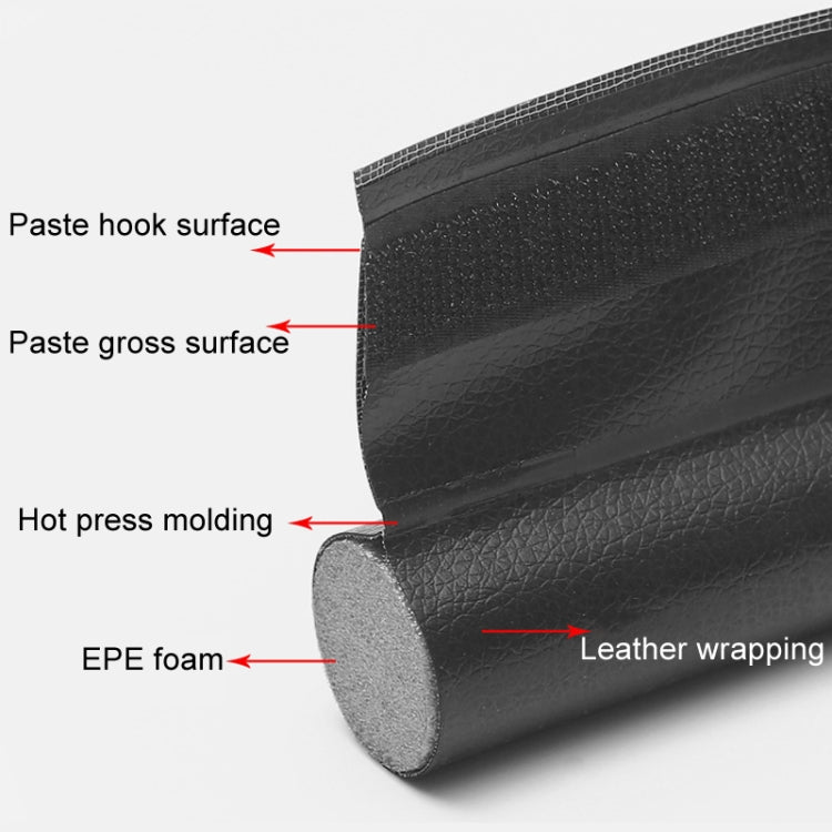 Door Bottom Seal Strip Door Seam Soundproof Windproof Sticker Door Foot Down Gap Self-Adhesive Blocking Strip, Unilateral Brown, Unilateral Black, Unilateral Gray