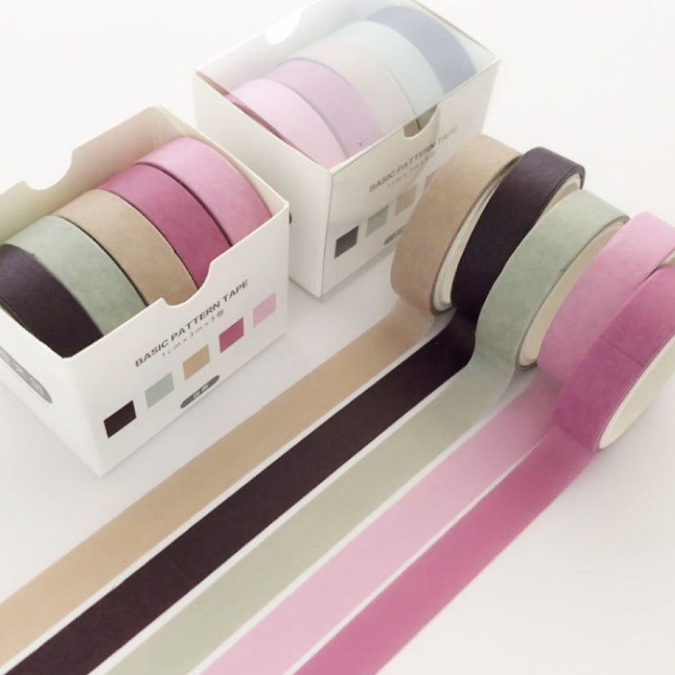 5rolls /Box 3m Washi DIY Decoration Handbook Tape Set